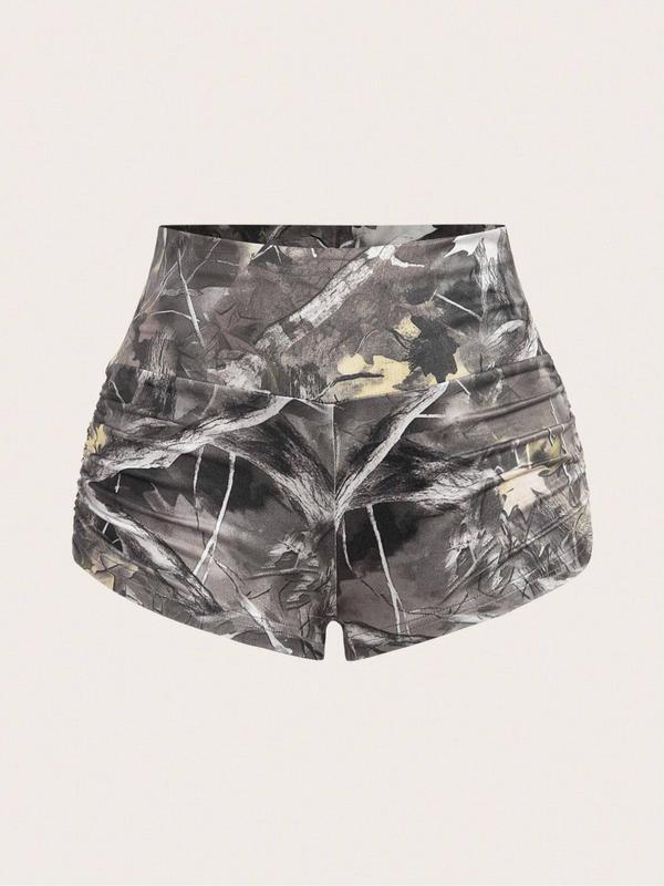 Women's Summer 2 Piece Set Chic Crop Tee & High Waist Shorts Matching Set Perfect for Vacation Daily Outdoorfun Fabric Fit Suits Clothes Top Womenswear