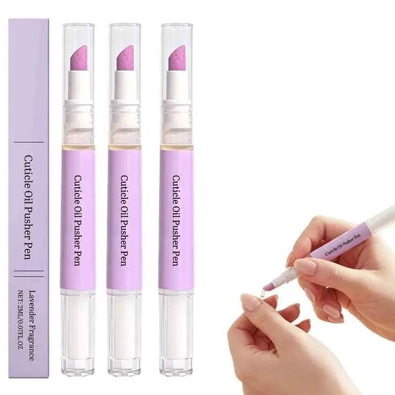Push & Buff 2-in-1 Cuticle Care Treatment Pen | Exfoliates, Polishes and Smooths Cuticles | Textured Tip for Instant Results | Easy, Mess-Free Nail Care on the Go