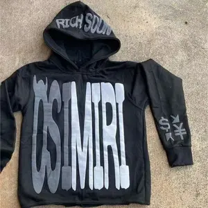 OSIMIRI Men & Women Letter Print Hoodie Harajuku Star Jacket Pullover Sweatshirt Streetwear Y2k Hip Hop Sports Top Casual Menswear