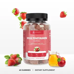 [Vitanity] Multivitamin Bear Gummies for Adults – Daily Nutritional Support with Essential Vitamins & Minerals, Immune & Energy Support, Vegan, Gluten-Free, 60 Gummies