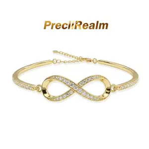 Infinity Bracelets for Women,14K Gold/silver Plated Adjustable Charm Link Infinity Bracelet,Dainty Infinity Symbol Jewelry Gifts for Festival Vacation,Bracelets for Women