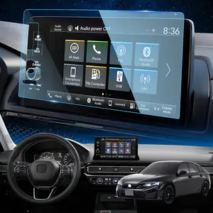 Canvcle Screen Protector 9 Inch for 2022-2026 Honda Civic/2023-2026 Honda CRV/HRV/Pilot & 2023-2026 Acura Integra, Touch Screen Protector Tempered Glass Protective Film Navigation