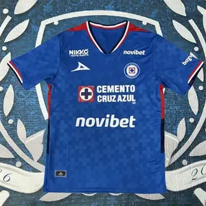 25 26 Mexico League Home Cruz Azul Short Sleeve Soccer jersey
