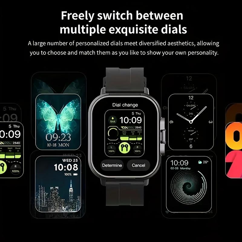 All-in-One Smartwatch with Video Call & Crown Flip Camera! 2.1" HD Touchscreen, Built-in Wireless Earbuds, Fitness Tracker for Android iPhone. Make Calls, Music, 10+ Sports Modes. # 1 Gift Idea! ​ Wearable Medical Smartphone