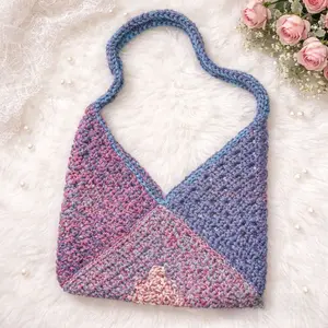 Triangle Granny Square Tote Bag
