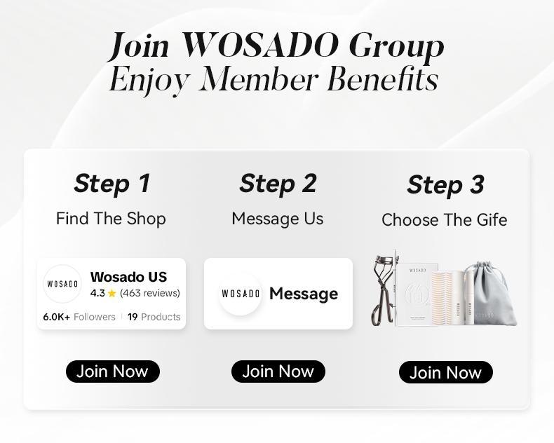 [Wosado] Soft Magnetic Eyelashes All-in-One Box, Reusable, Glue-Free, Waterproof, Lightweight, Natural Style Makeup Cosmetic