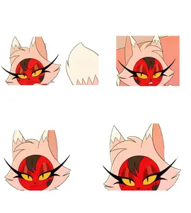 Red Demon Assassin Girl Sticker - Sexy Short Haired Imp Anime Vinyl Decal for Car Windows Water Bottles Laptops Hydro Flask Skateboard Phone Case - Waterproof Weatherproof Durable Art Sticker for Adults - Trendy Hellish Aesthetic Decoration Gift Idea