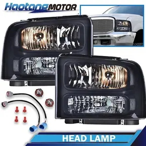 CROSSDESIGN Excursion Conversion Headlights Fit For 99-04 Ford Super Duty F-250 F-350 Truck