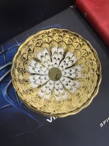 Jin Kong Peacock Hand-Painted Masterpiece Jianzhan Teacup/Coffee Cup — Traditional Chinese Craft, Ancient Artisanal Handmade Technique, Made by a Skilled Artisan, Tianmu Ceramic