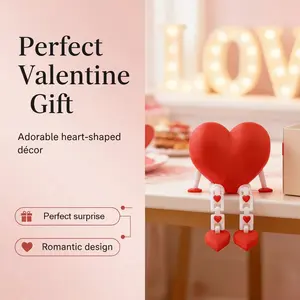 3D Printed Heart-Shaped Decorative Ornament, Romantic Style Desk & Desktop Decor, Valentine’s Day, Birthday, Anniversary & Confession Gift, Small Accent for a Romantic Atmosphere