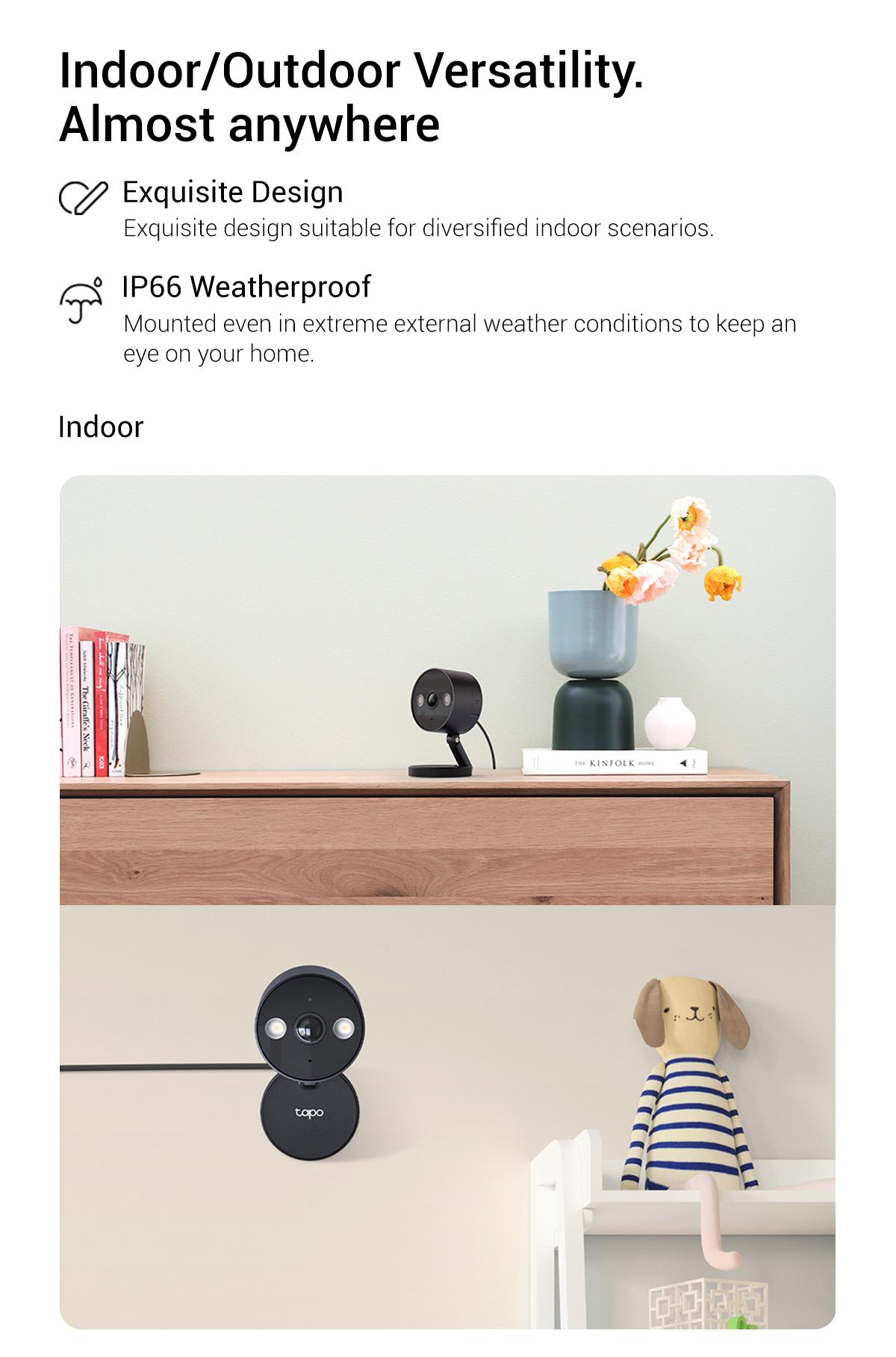 TP-Link & Tapo C121 2K QHD Indoor/Outdoor Wi-Fi Home Security Camera |  Color Night Vision | Free AI Detection | IP66 | Magnetic Mount | Dual Spotlights