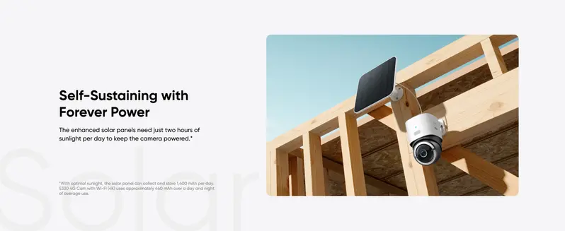 eufy Security 4G LTE Cam S330 4K Solar Surveillance Camera - Wireless Outdoor CCTV, Pan & Tilt, 4G/Wi-Fi Duo-Mode, AI Tracking, Night Vision, 32GB SD Card, SIM Card Included | Spingtok (High-Resolution Security Cameras & Systems)