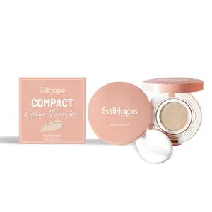 Compact Air Cushion Foundation (Ivory White) Natural Lightweight Concealer Long-Lasting And Easy To Remove Makeup Without False White Moisture Cushion