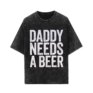 Comfort Cotton Short Sleeve T-Shirt Daddy Needs A Beer Graphic Tee for Men Casual Summer Wear Perfect for Father's Day & Beer Lovers Natural Sports