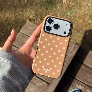 Ramatata Cute Pastel Star Phone Case for iPhone 11 12 13 14 15 16 17 Pro Max – Soft Touch, Scratch Resistant