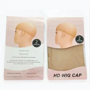 AC Hair Wig's Ultra-thin, Invisible and 2-Piece HD Wig Cap Set | Breathable, Comfortable, & Adjustable | Perfect for Wigs & Hair Protection