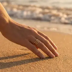 Waverider Triple Wave Ring