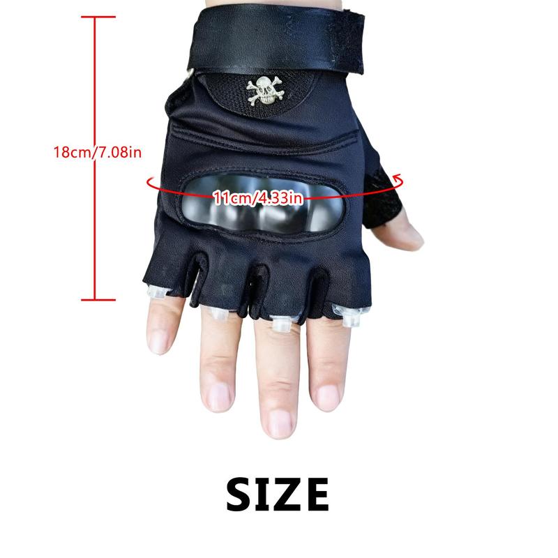 LED Flashlight Gloves,Half Finger Lighted Gloves,Adjustable Wrist Strap,Flashlight Gloves with 8 LED Cool Gadget Finger Lights for for Camping Fishing Repairing,Cycling,Running Camping,Christmas Birthday Gifts for Men and Women LED Flashlight Gloves,Half Finger Lighted Gloves,Adjustable Wrist Strap,Flashlight Gloves with 8 LED Cool Gadget Finger Lights for for Camping Fishing Repairing,Cycling,Running Camping,Christmas Birthday Gifts for Men and Women
