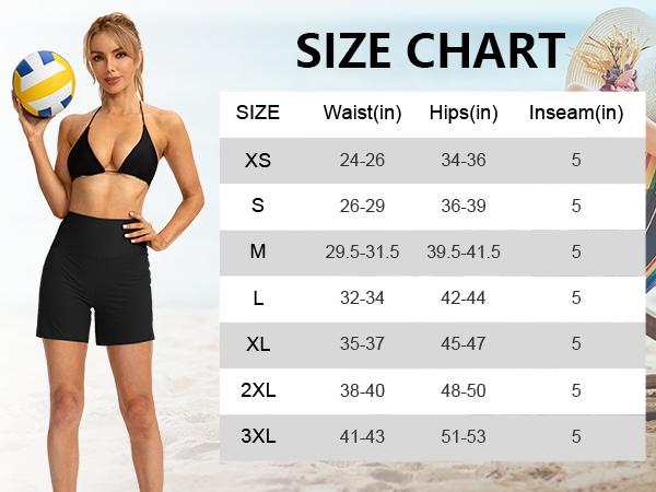 G Gradual Women's 5" High Waisted Swim Board Shorts with Phone Pockets UPF 50+ Quick Dry Beach Shorts for Women with Liner Versatile Breathable Swimming Trunks Activewear Swim Bottoms