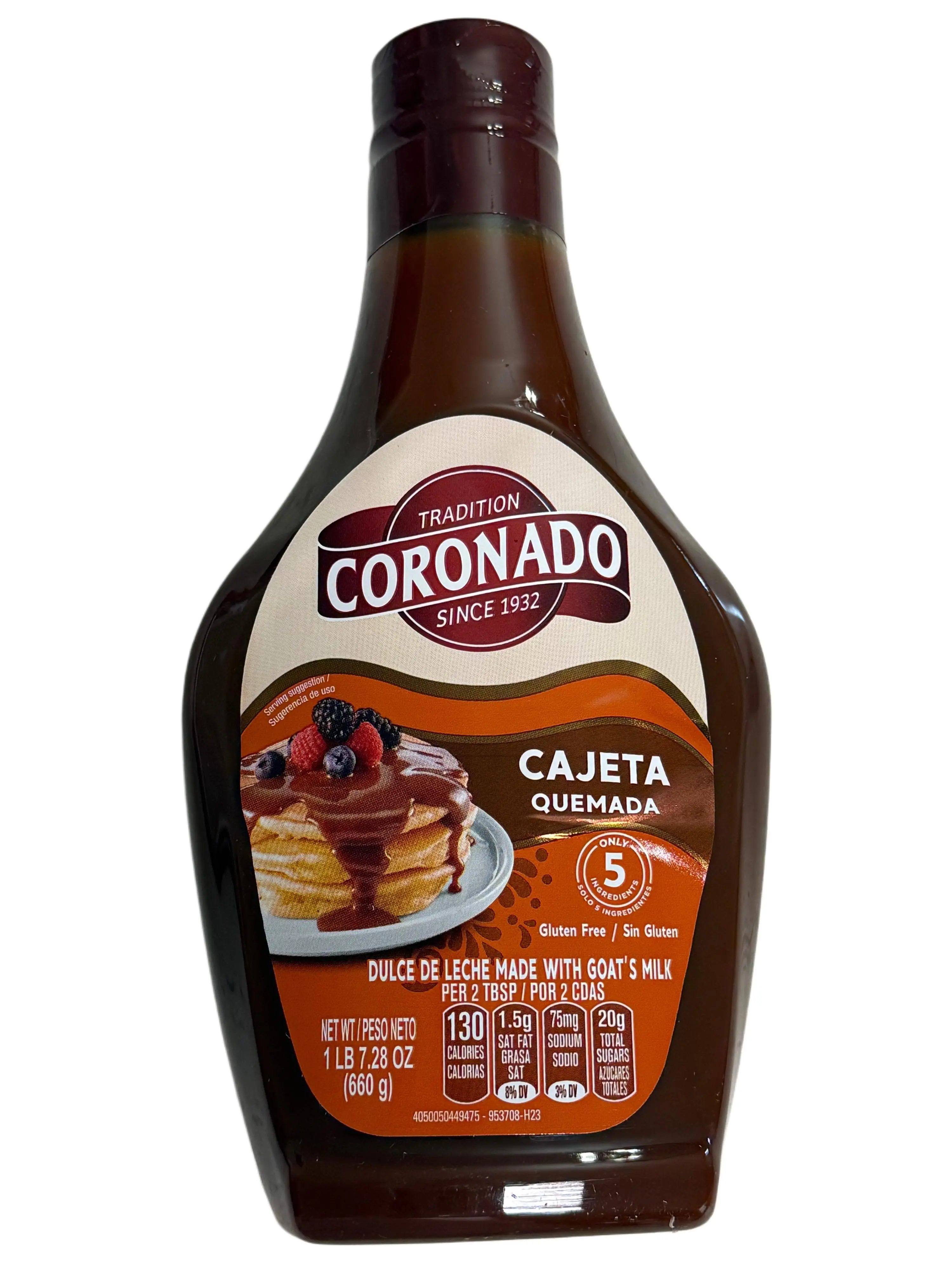 Coronado Cajeta Quemada Goat Milk Caramel Sauce 23.28 oz (660 g) Coronado Cajeta Quemada Goat Milk Caramel Sauce 23.28 oz (660 g)