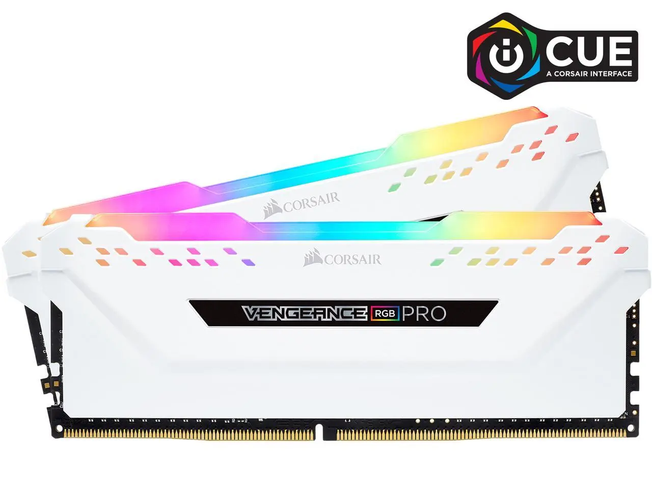 CORSAIR Vengeance RGB Pro 16GB (2 x 8GB) 288-Pin PC RAM DDR4 3200 (PC4 25600) Desktop Memory Model CMW16GX4M2E3200C16W