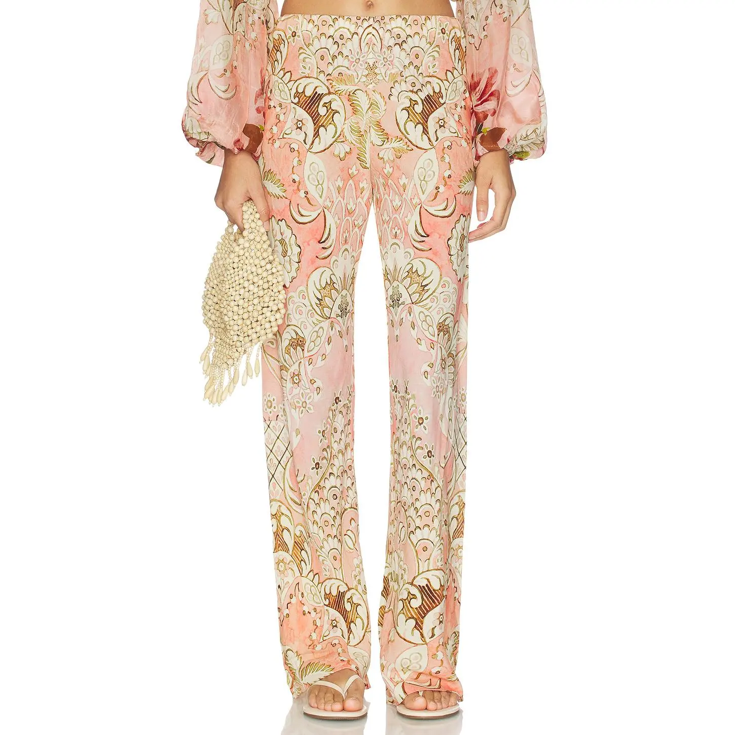 HEMANT AND NANDITA Pant in Peach