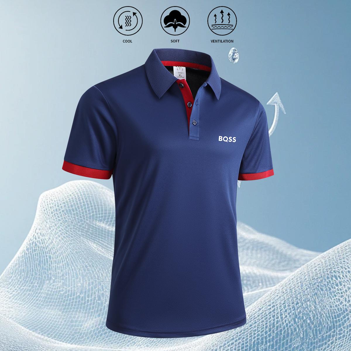 Men's Summer Short Sleeve Polo Shirt with Turn-Down Collar and Color Block Sleeves Fashion Casual Top Grey Shortsleeve Athletic Activewear Men's Summer Short Sleeve Polo Shirt with Turn-Down Collar and Color Block Sleeves Fashion Casual Top Grey Shortsleeve Athletic Activewear