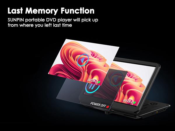 [2026 Updated] 17.9" Portable DVD Player w/ 15.6" Large HD Screen, Dual High Volume Speaker, Lossless Audio, 6-Hour Big Capacity Battery, Remote Control, Support CD/USB/SD Card/Sync TV & Multiple Disc Formats