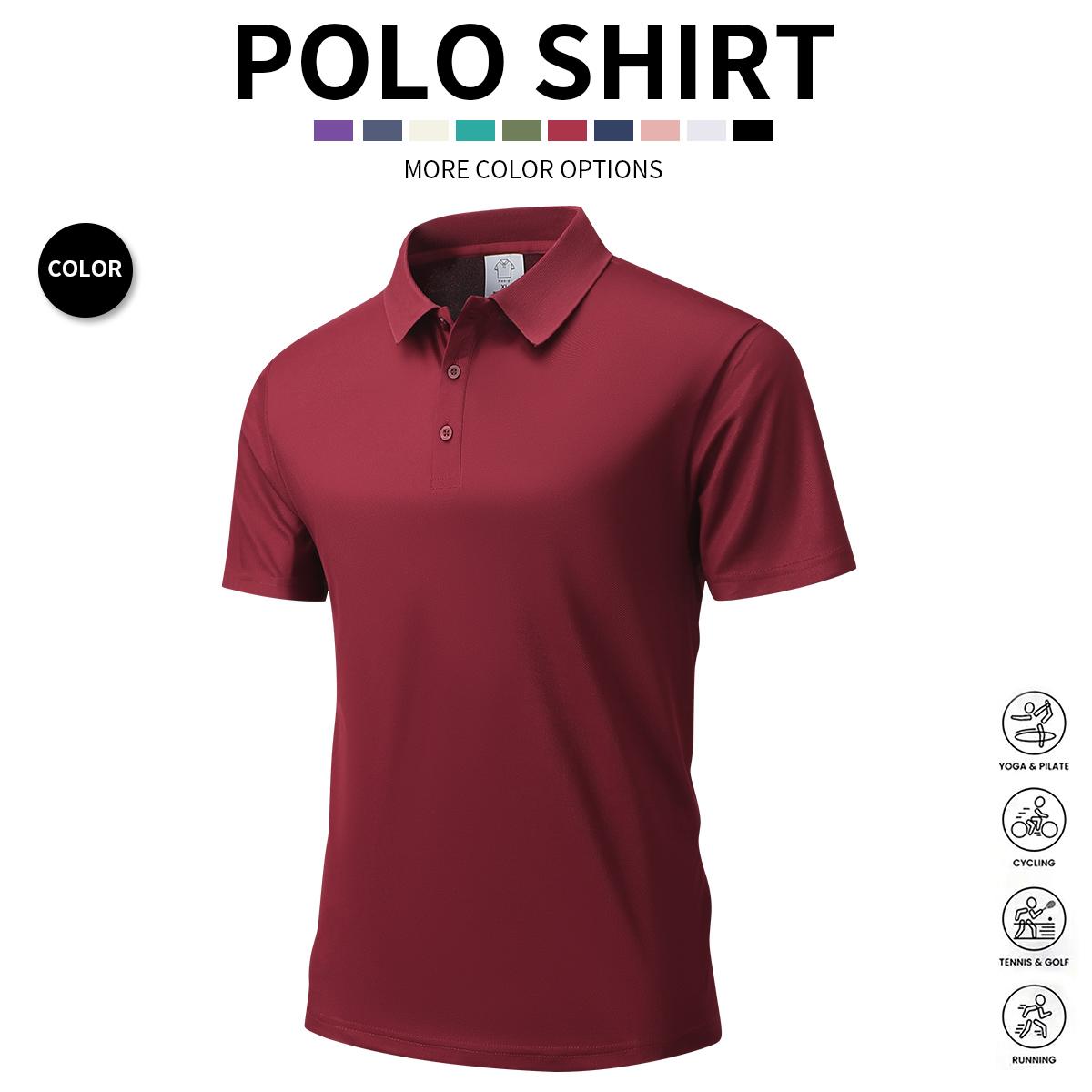 Men's 3-Pack Short-Sleeve Polo Shirt, Casual Summer Golf & Weekend Wear, Breathable Knit Fabric, Regular Fit, Casual Apparel, Activewear Athletic Sports Clothing