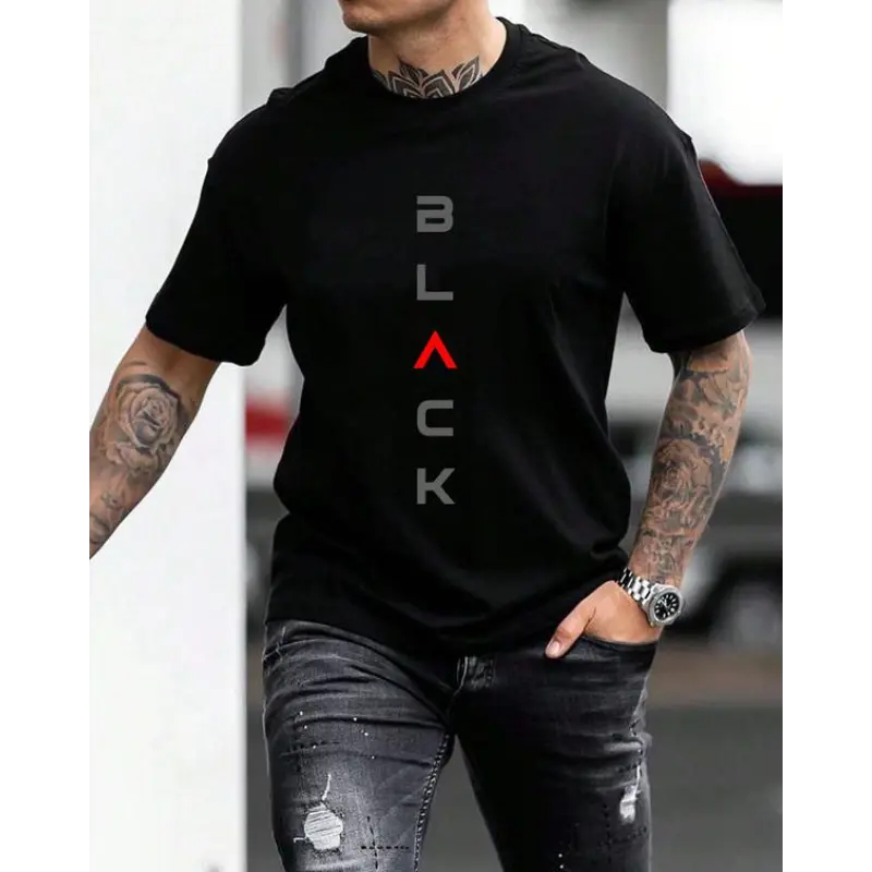 Men's Regular Fit Letter Print Round Neck Sleep Tee, Casual Soft Comfortable Short Sleeve T-Shirt For Daily Wear, Mens Sleepwear & Loungewear, Pajama Graphic Tee, Menswear