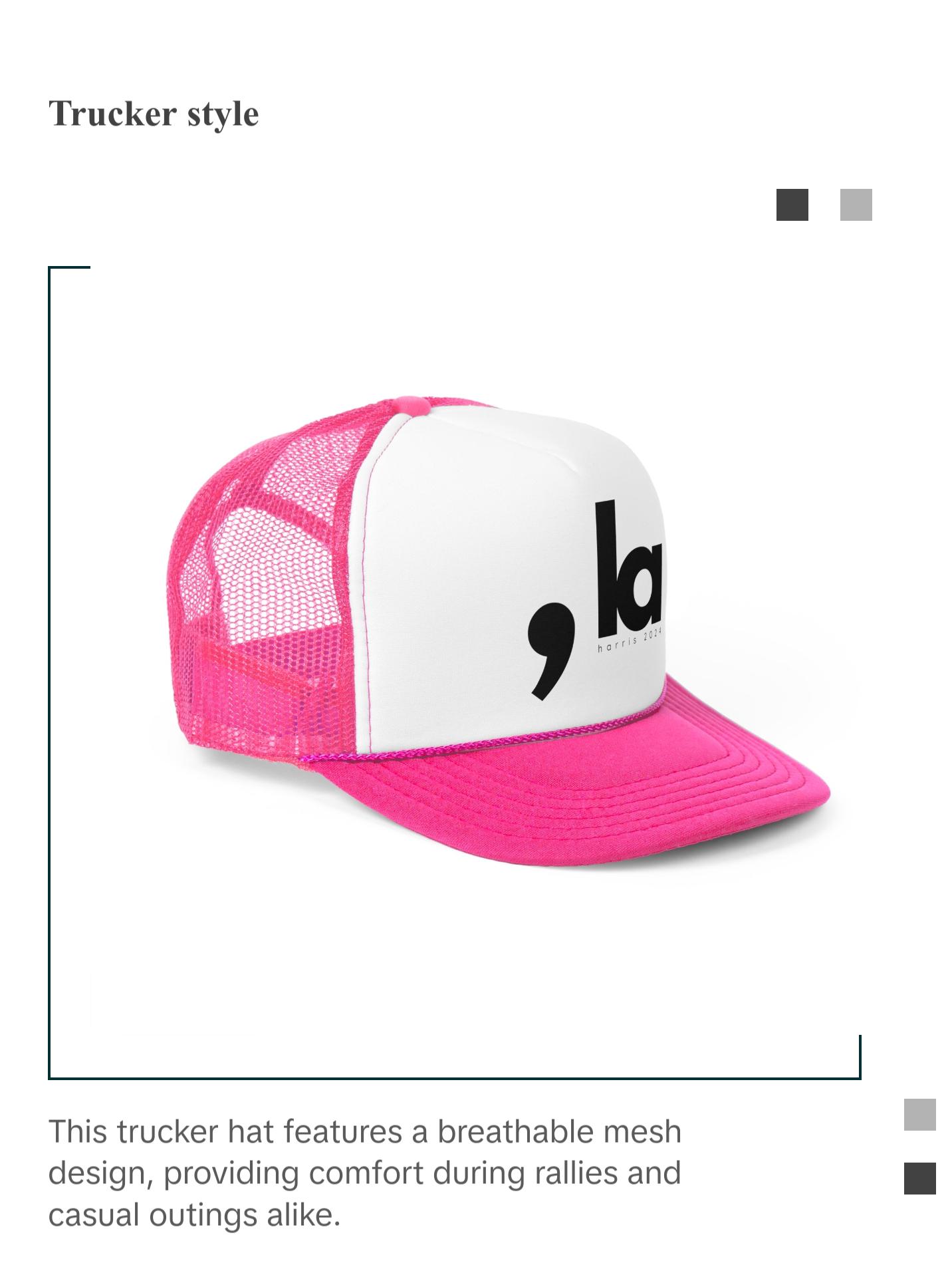 Comma La Hat - Kamala Harris Trucker Hat