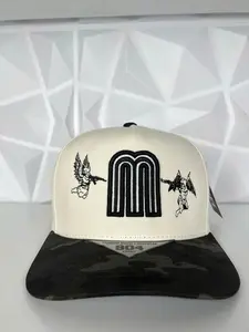 Angel de Mexico Snapback Hat – Cream Color Unisex Cap, Embroidered Streetwear Gorra, Adjustable Fit for Daily Wear & Gifting
