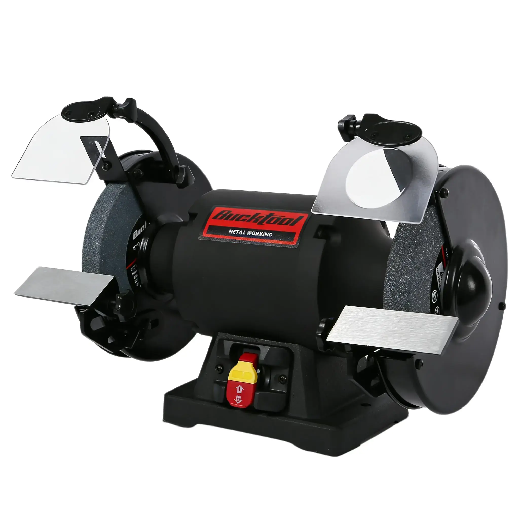 BUCKTOOL 1.0 HP 8 Inch High Speed Bench Grinder, 3590 RPM Table Grinder with 8.0A Motor, High Precision Wobble-free Wheel Grinder, TDS-200HD