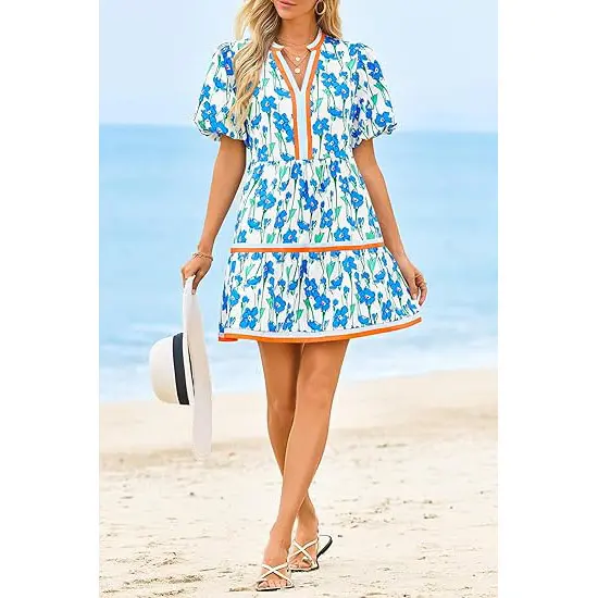 bohemian dresses short Boho Mini Dresses