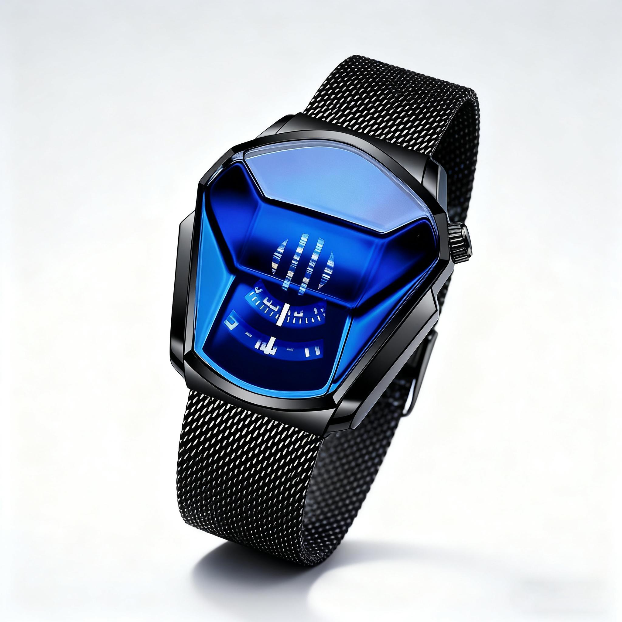 Men's Stainless Steel Chronograph Watch Racing Sport Style Quartz Wristwatch Water Resistant For Casual Business Wear