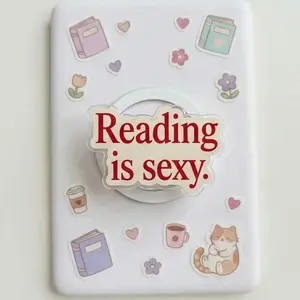 Magnetic Kindle Grip Reading is Sexy Bookish Aesthetic, Kindle Holder Magsafe Compatible High-quality Print, Spicy Book Lover Gift Strong Magnet