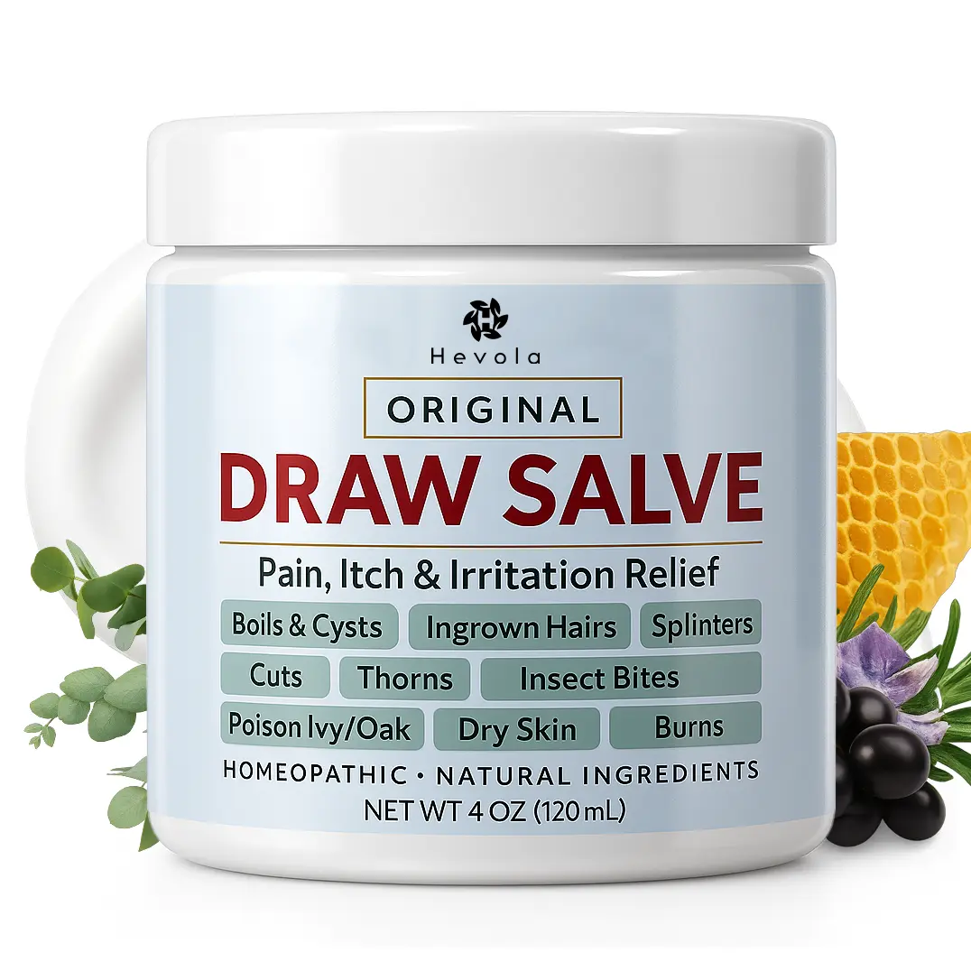 summervibes ORIGINAL Olive-Infused Soothing Moisture Drawing Salve Ointment - 120 mL, for Boil & Cyst Removal, Deep Ingrown Hair, Splinter Remover, Bug Bites
