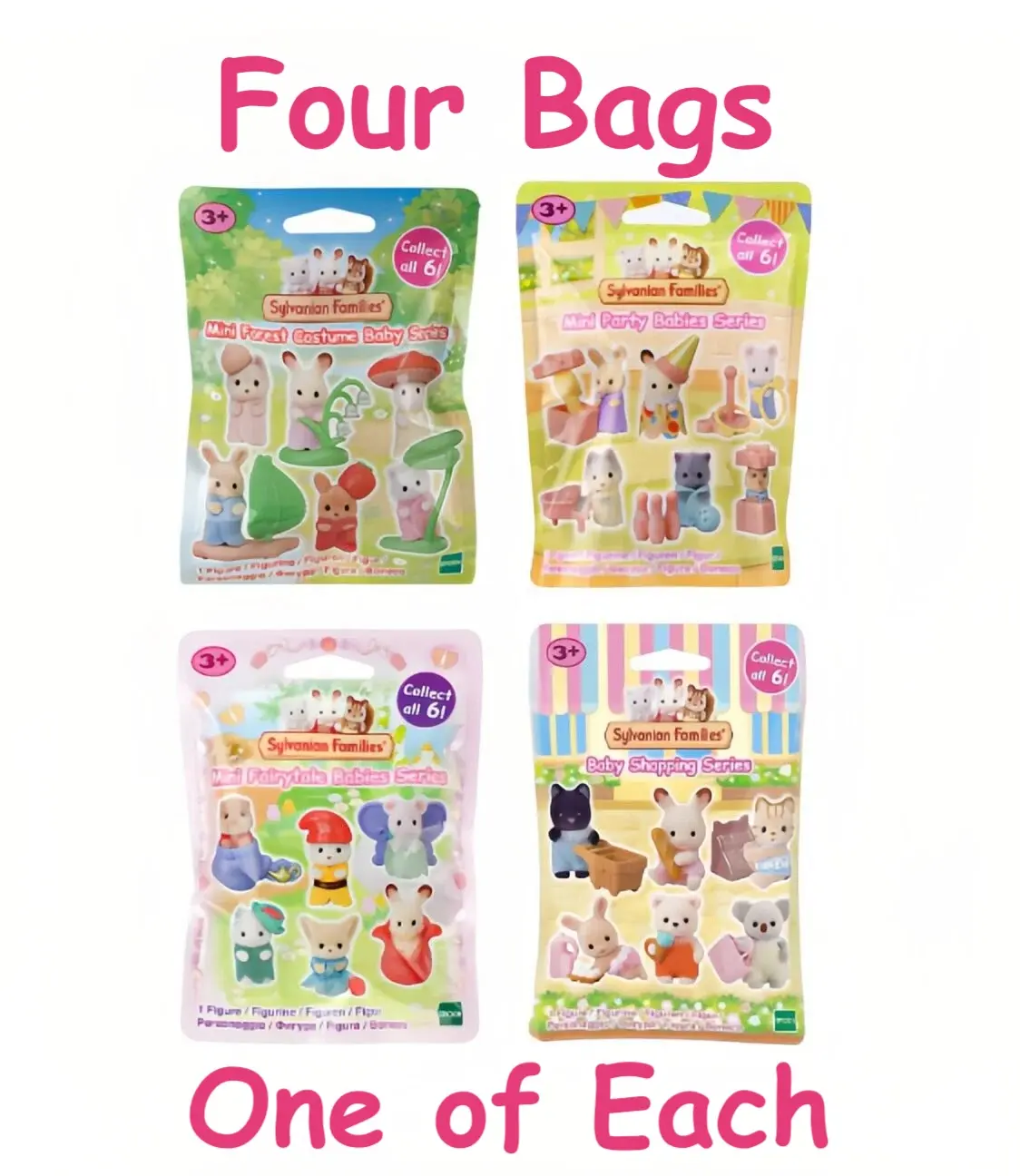 Sylvanian Families FOUR Random Blind Bags Easy Buy Range Calico Critters