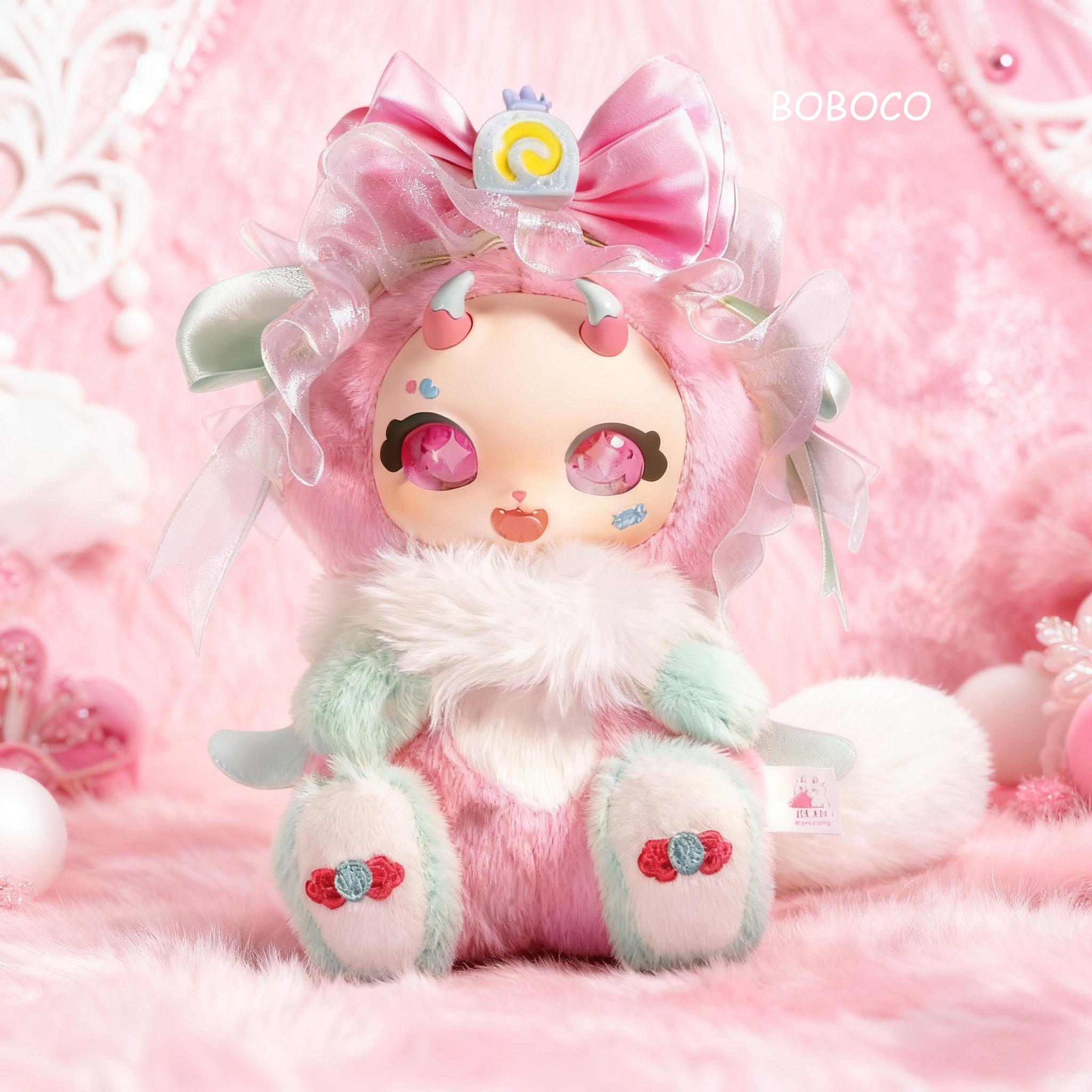 BoBoCo V1-Plush Blind Box. memorable gift Plush Toy. Glue Face Plush Toy. Sweet Plush doll. Unique Design for Collectors and Fans of the Series Blindbags Random Surprise Set