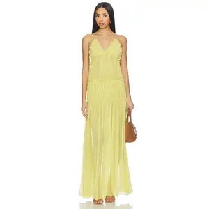Tularosa Covasanta Maxi Dress in Chartreuse