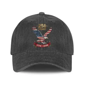 250th Anniversary Cap, 1776-2026 Baseball Hat, American Flag Eagle Cap for Women Men Adult, Washable Relaxed Fit Daily Casual 4th of July Party Patriotic Fans Father Husband Friends Gift