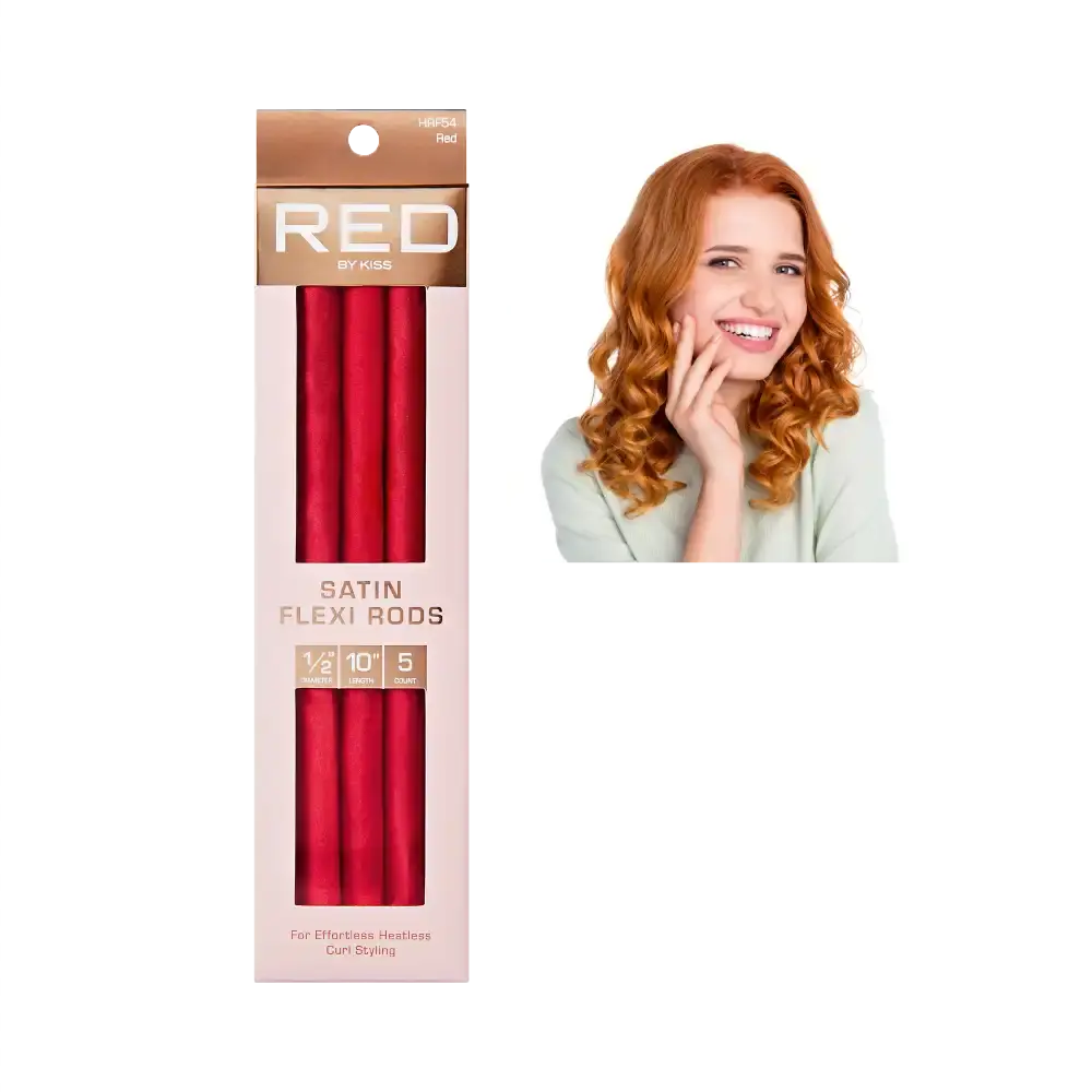 RED by KISS Heatless Curling Silky Satin Flexi Rods