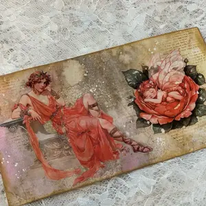 Handmade Coffee dyed and stained envelopes Handmade Coffee dyed and stained envelopes