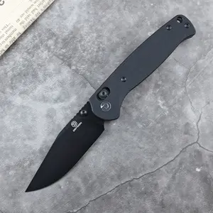 DEFCON Knives Ultra Lite Series Folding Knife with G10 Handle and Sandvik 14C28N Blade for EDC Everyday