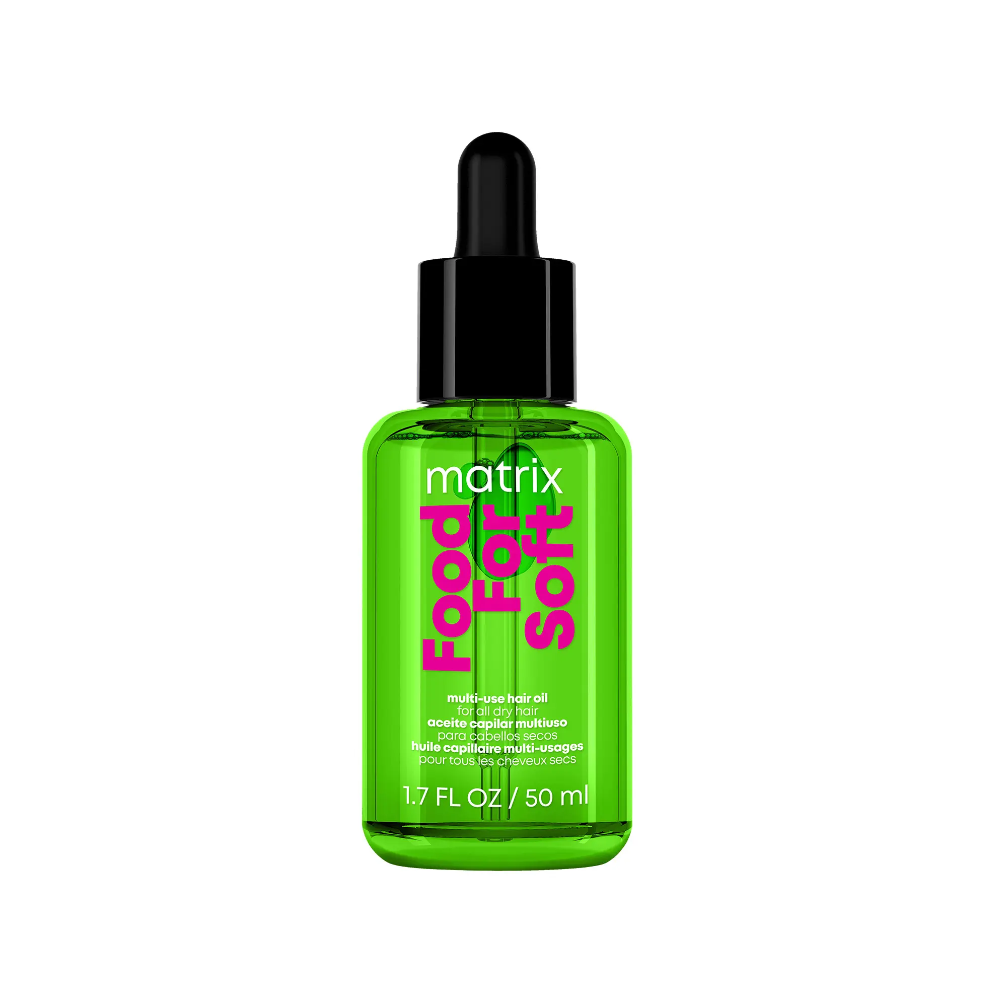 Food For Soft Hair Oil | Daily, Hydrating Hair Oil  | For Dry, Brittle Hair | With Hyaluronic Acid & Avocado Oil | Vegan Haircare