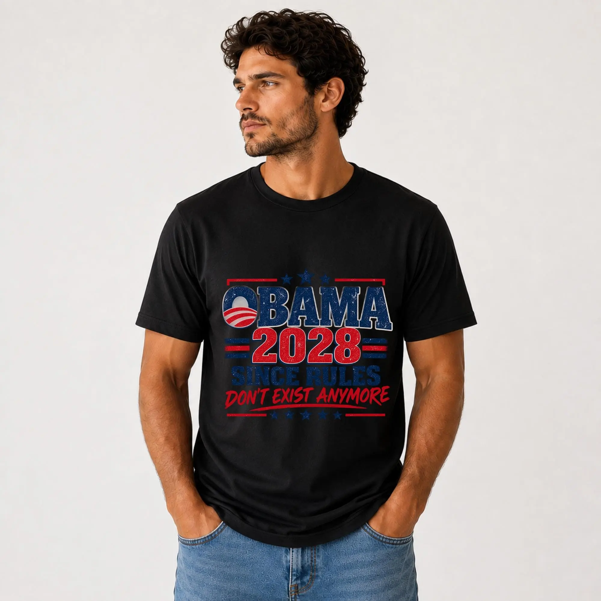 Obama 2028 Shirt, Since Rules Don't Exist Anymore Tee, Funny Political Shirt, Democrat Humor T-Shirt, Election 2028 Political Gift