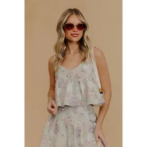 Seashells And Sunshine Crop Tank