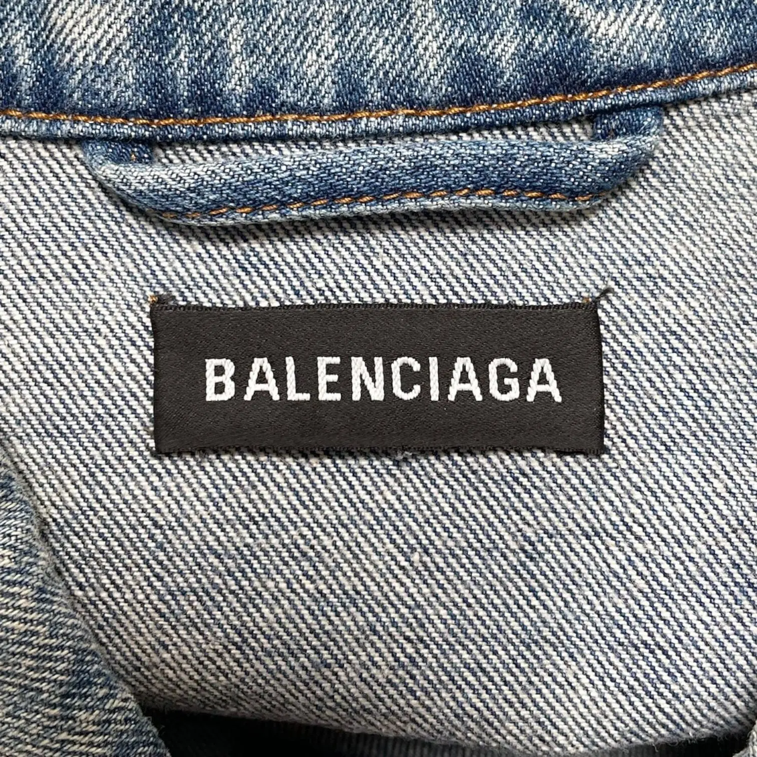 Balenciaga Menswear Casual Denim Jacket - 2018 Indigo Multi 