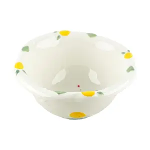 Golden Lion 6-Inch Ceramic Rice Bowl - Premium Strength Glaze, Elegant Dinnerware for Home & Restaurant