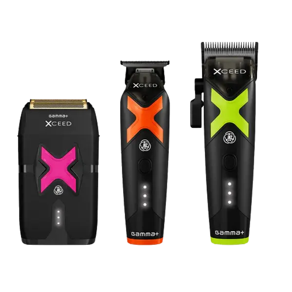 Gamma+ XCEED IN2 Vector Full Value Set – Clipper, Trimmer & Double Foil Shaver Combo